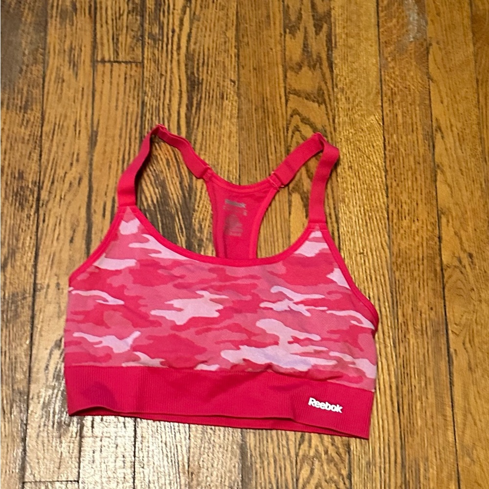 Reebok Pink Bra with Supportive Design